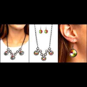 Hypnotized - Multi Oil Spill Necklace